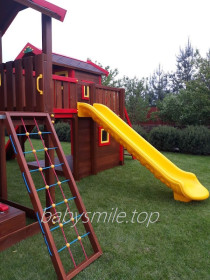 Горка из литого пластика для игровой площадки и бассейна, H-200 см